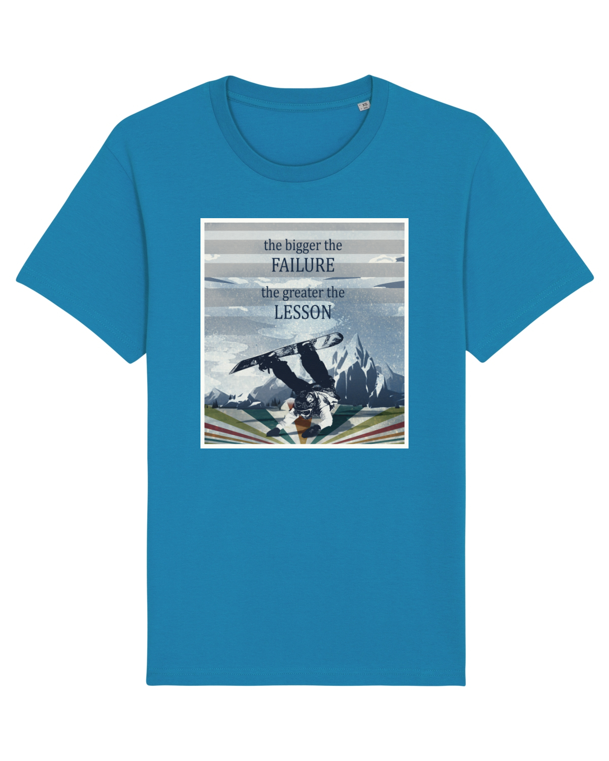 Tricou mânecă scurtă Unisex Rocker Azur