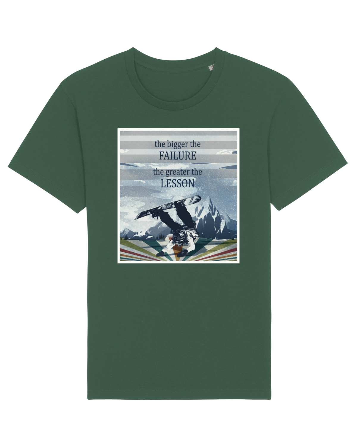Tricou mânecă scurtă Unisex Rocker Bottle Green
