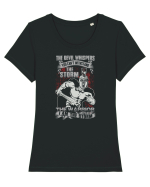 I am the storm Tricou mânecă scurtă guler larg fitted Damă Expresser