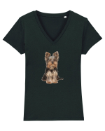 Yorkshire terrier Tricou mânecă scurtă guler V Damă Evoker