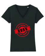 Boss Original Tricou mânecă scurtă guler V Damă Evoker