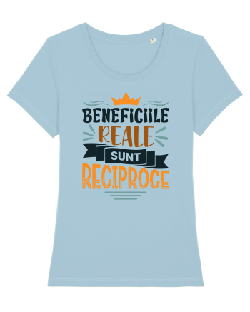 Beneficiile reale sunt reciproce V2 Sky Blue