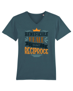 Beneficiile reale sunt reciproce V2 Tricou mânecă scurtă guler V Bărbat Presenter