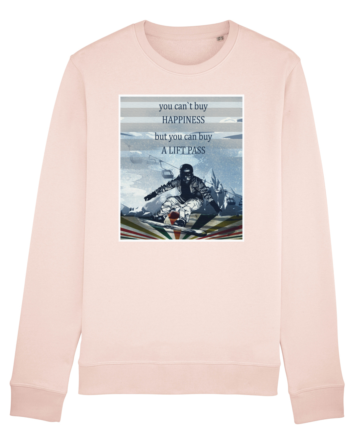 Bluză mânecă lungă Unisex Rise Candy Pink