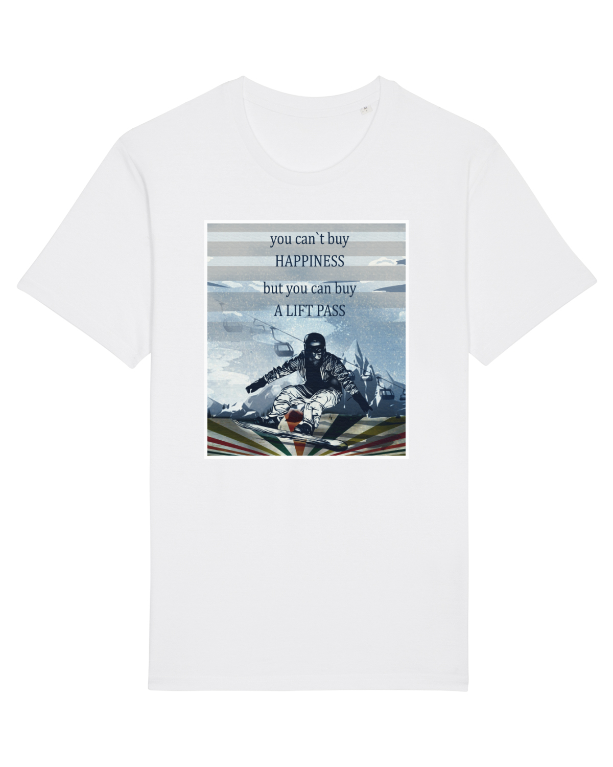Tricou mânecă scurtă Unisex Rocker White