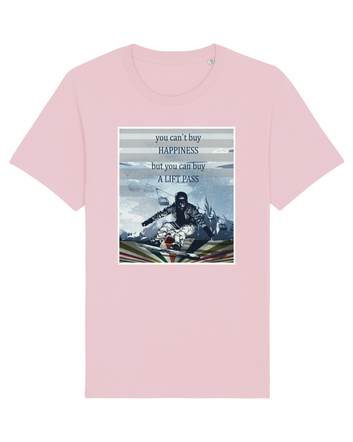 Tricou mânecă scurtă Unisex Rocker Cotton Pink