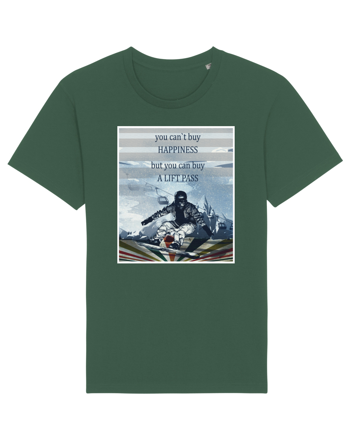 Tricou mânecă scurtă Unisex Rocker Bottle Green