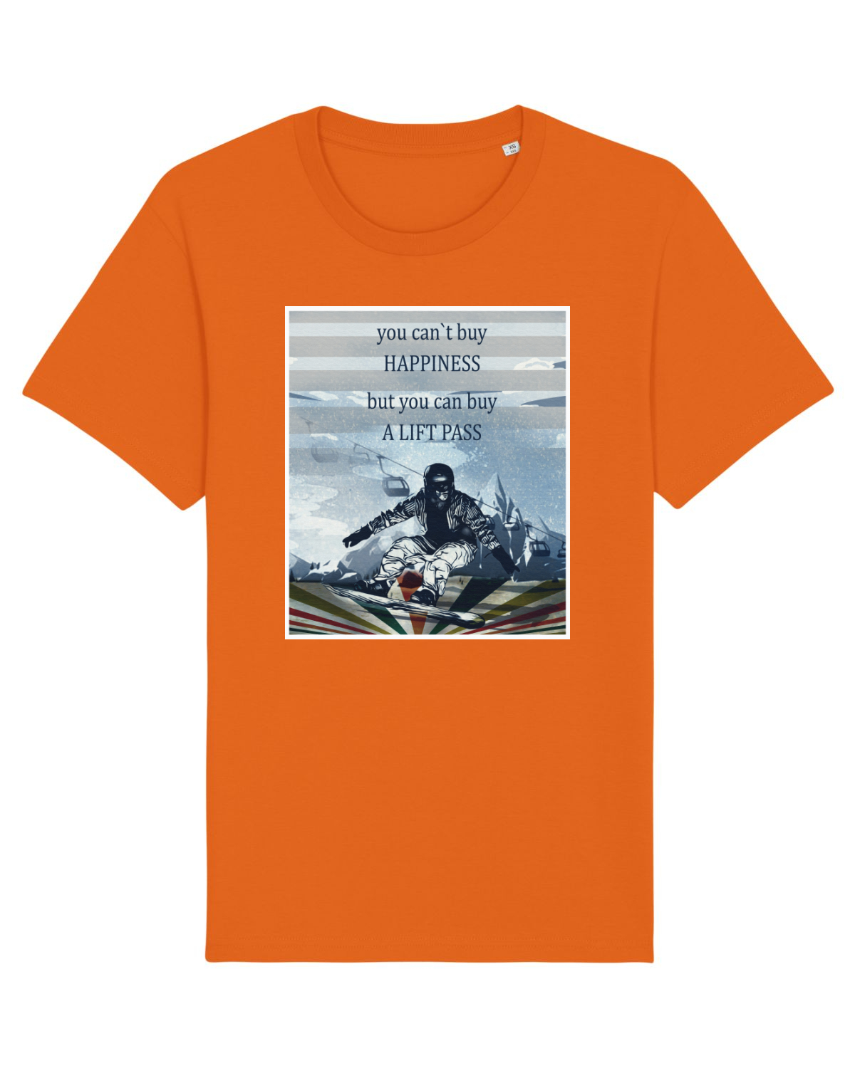 Tricou mânecă scurtă Unisex Rocker Bright Orange