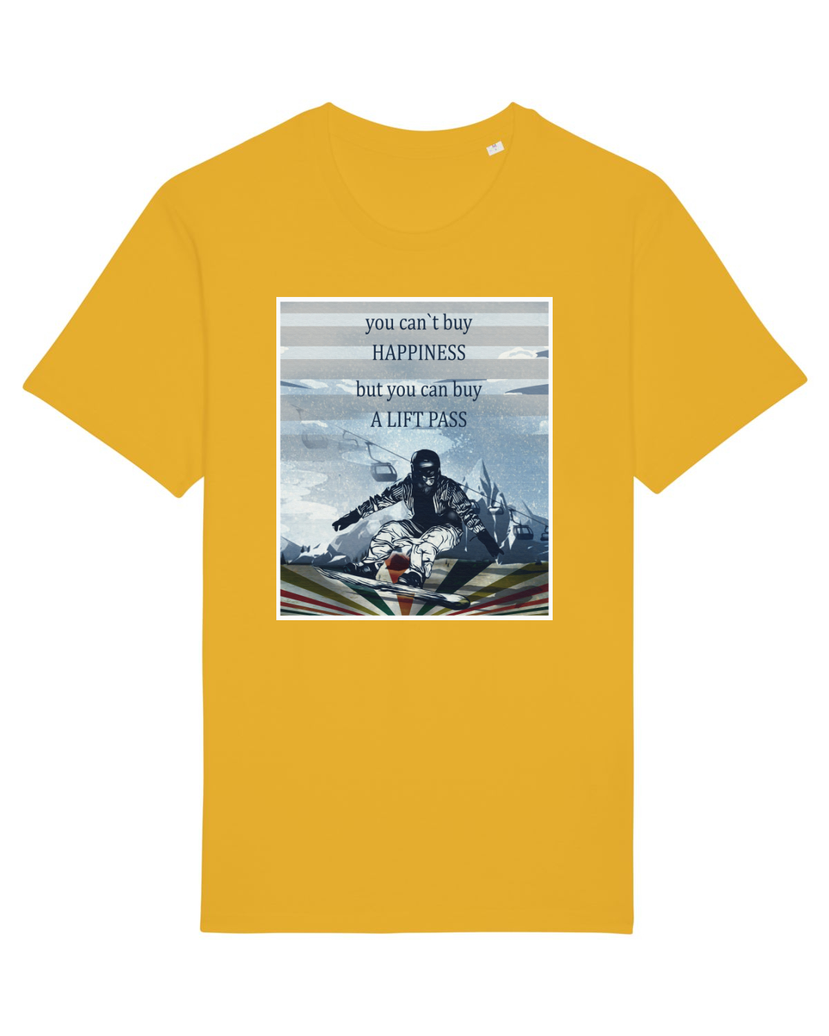 Tricou mânecă scurtă Unisex Rocker Spectra Yellow