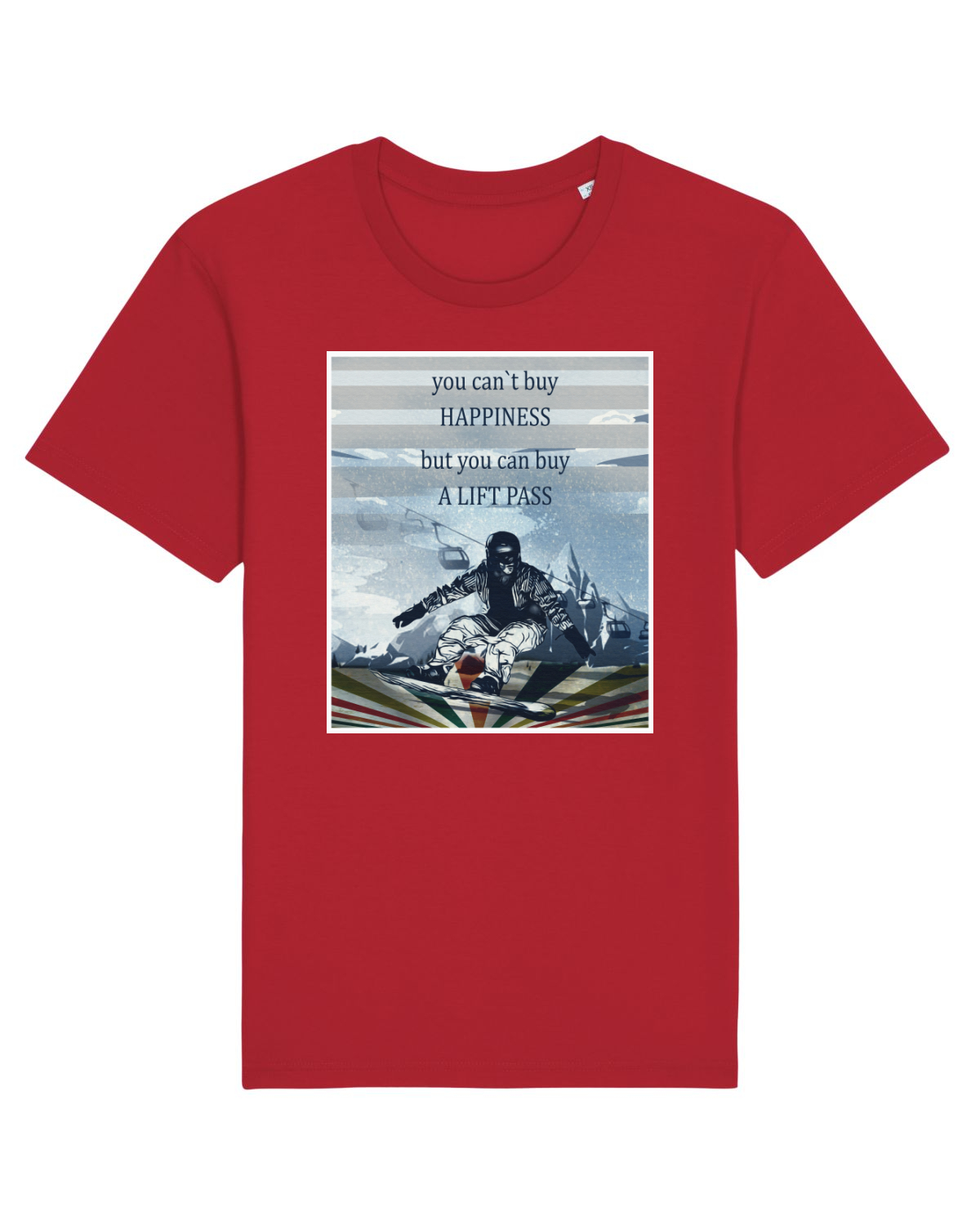 Tricou mânecă scurtă Unisex Rocker Red