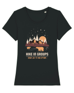 Hike in groups Tricou mânecă scurtă guler larg fitted Damă Expresser