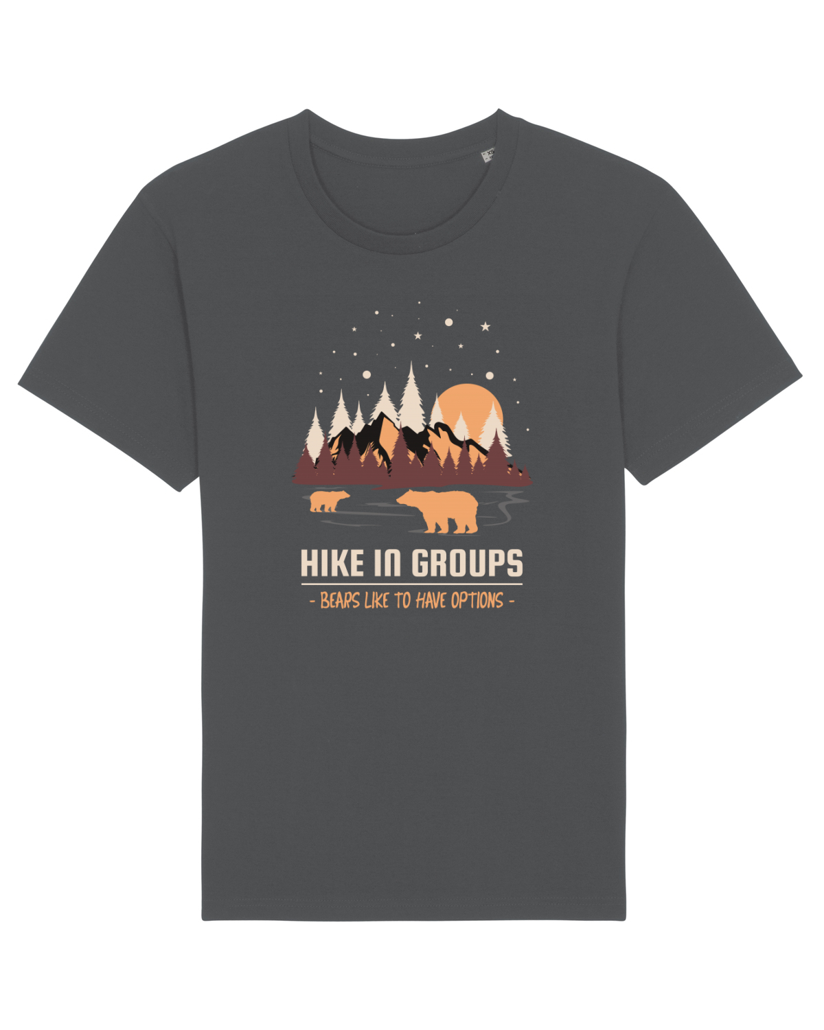 Tricou mânecă scurtă Unisex Rocker Anthracite