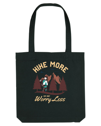 Hike more worry less Black
