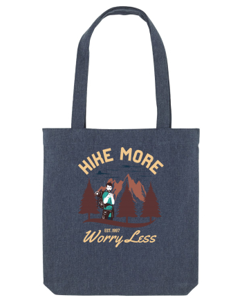 Hike more worry less Midnight Blue