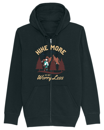 Hike more worry less Black