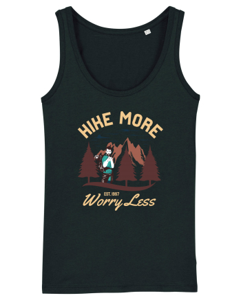 Hike more worry less Black