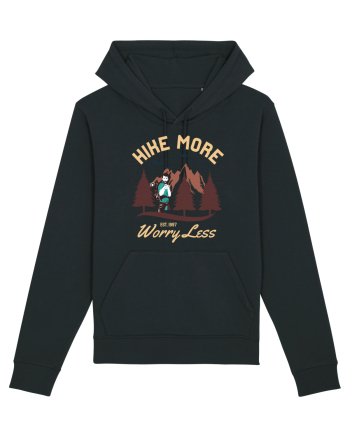 Hike more worry less Black