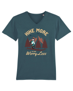 Hike more worry less Tricou mânecă scurtă guler V Bărbat Presenter
