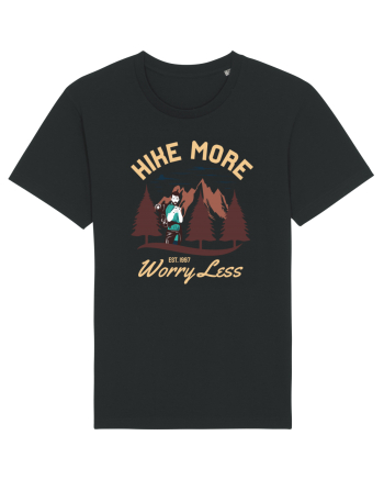 Hike more worry less Black