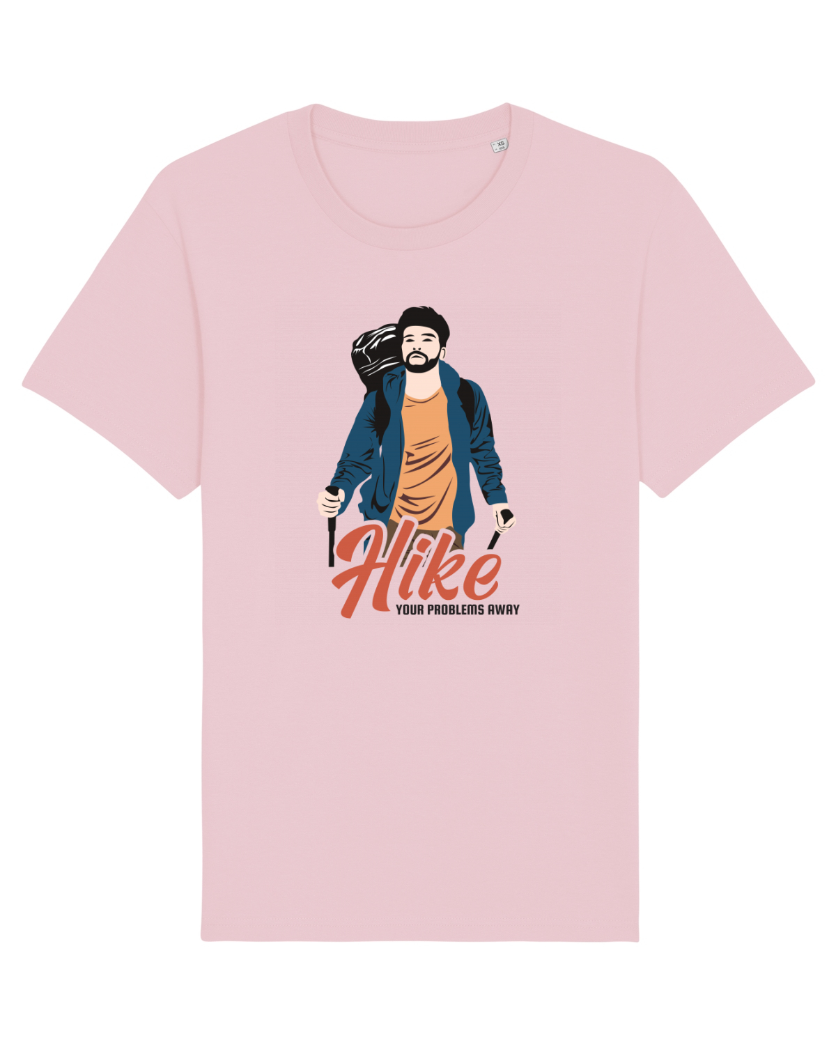 Tricou mânecă scurtă Unisex Rocker Cotton Pink