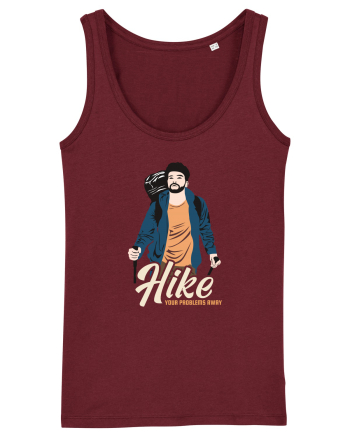 Hike your problems away - culori inchise Burgundy