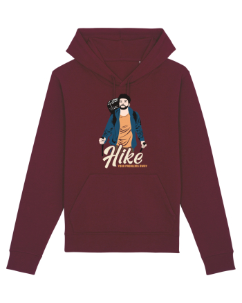 Hike your problems away - culori inchise Burgundy