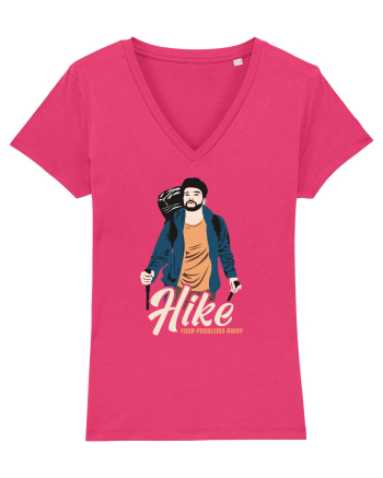 Hike your problems away - culori inchise Raspberry