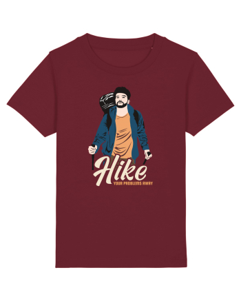 Hike your problems away - culori inchise Burgundy