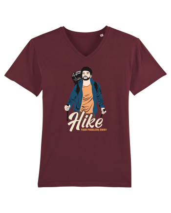 Hike your problems away - culori inchise Burgundy