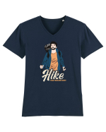 Hike your problems away - culori inchise Tricou mânecă scurtă guler V Bărbat Presenter