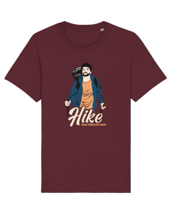 Hike your problems away - culori inchise Burgundy
