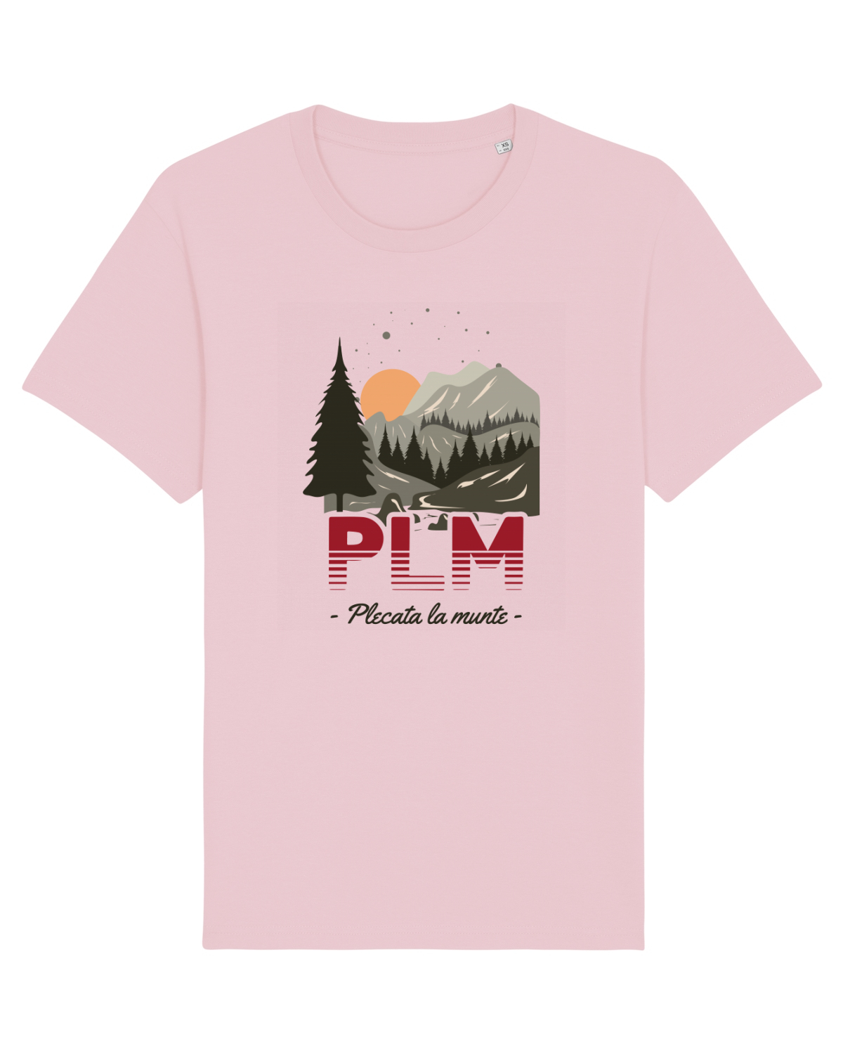 Tricou mânecă scurtă Unisex Rocker Cotton Pink