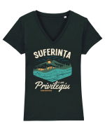 Suferinta e un privilegiu Tricou mânecă scurtă guler V Damă Evoker