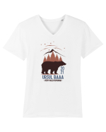 Ursul Baaa Tricou mânecă scurtă guler V Bărbat Presenter