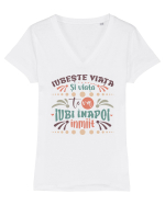 Iubește viața Tricou mânecă scurtă guler V Damă Evoker