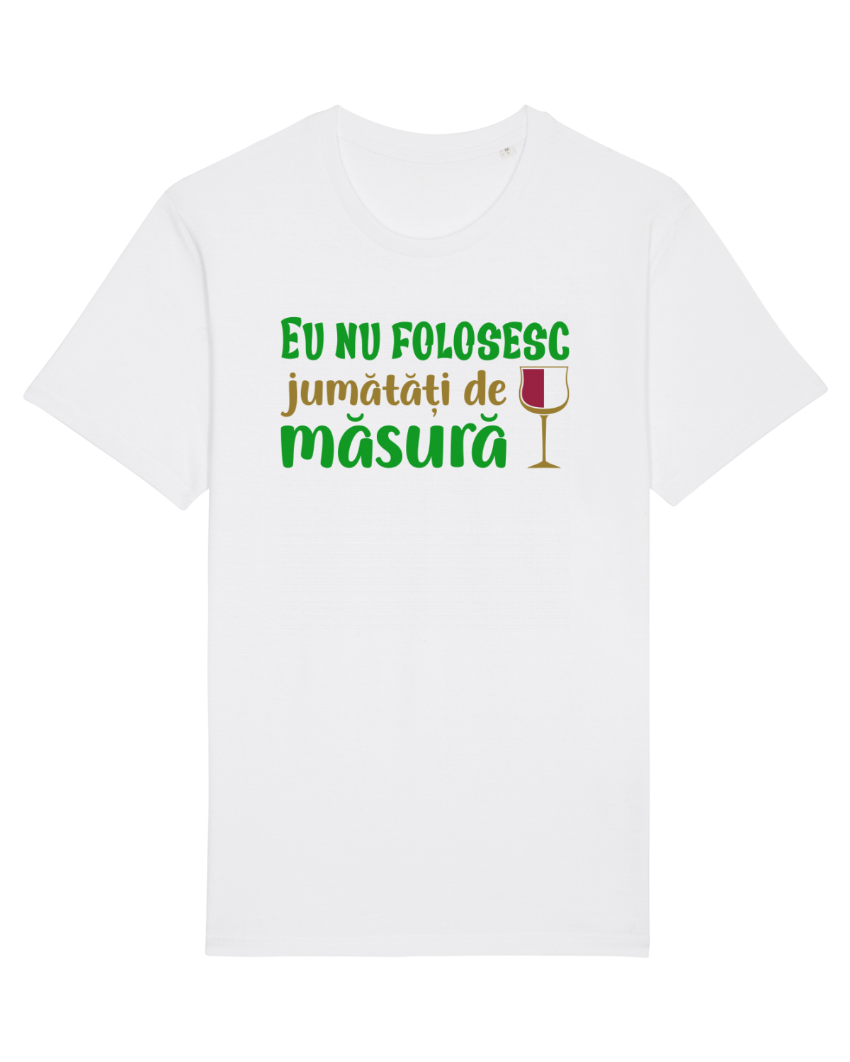 Tricou mânecă scurtă Unisex Rocker White