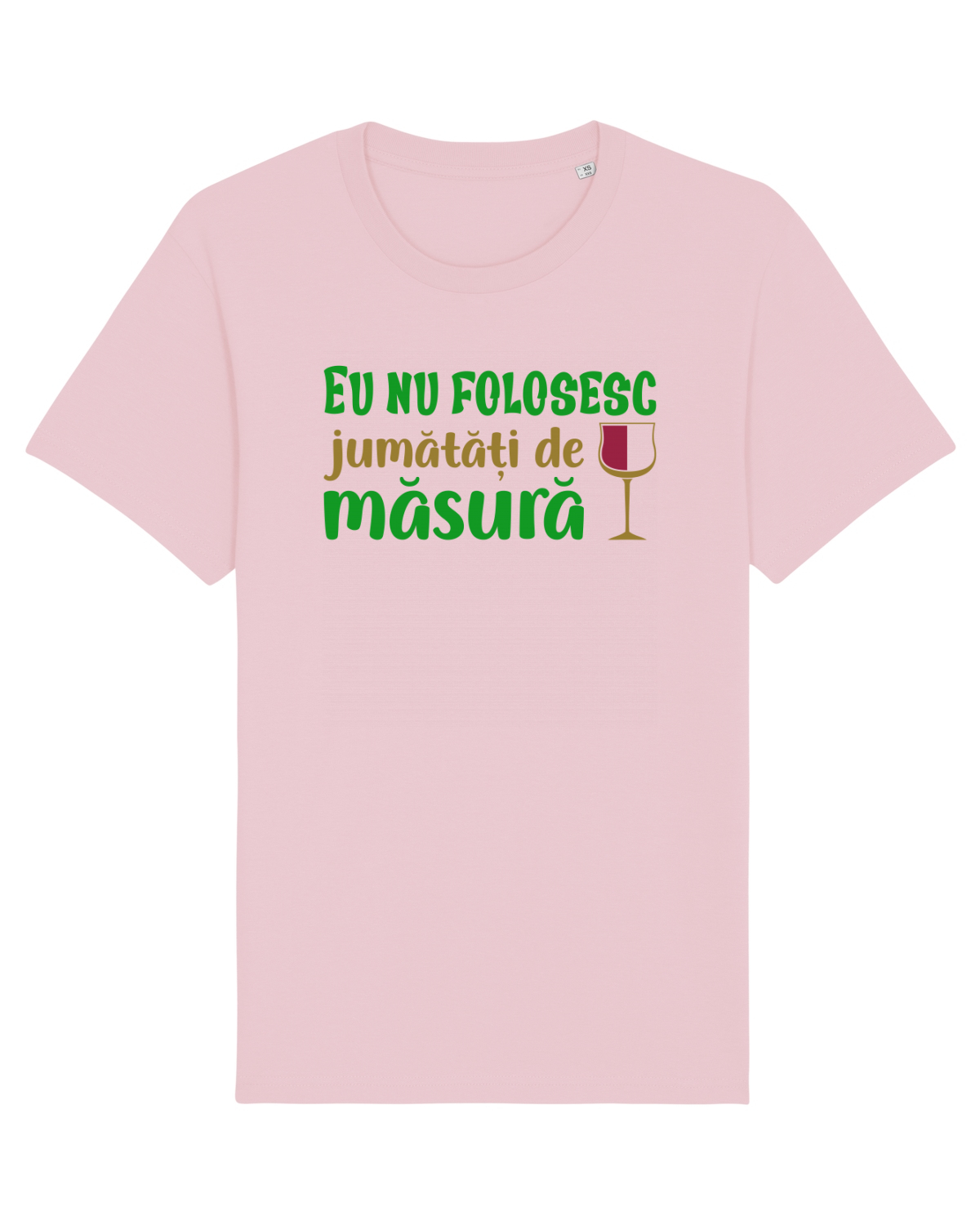 Tricou mânecă scurtă Unisex Rocker Cotton Pink