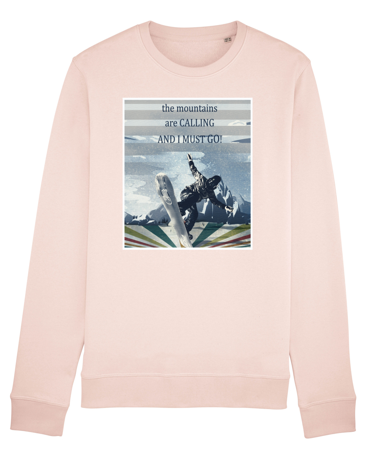 Bluză mânecă lungă Unisex Rise Candy Pink