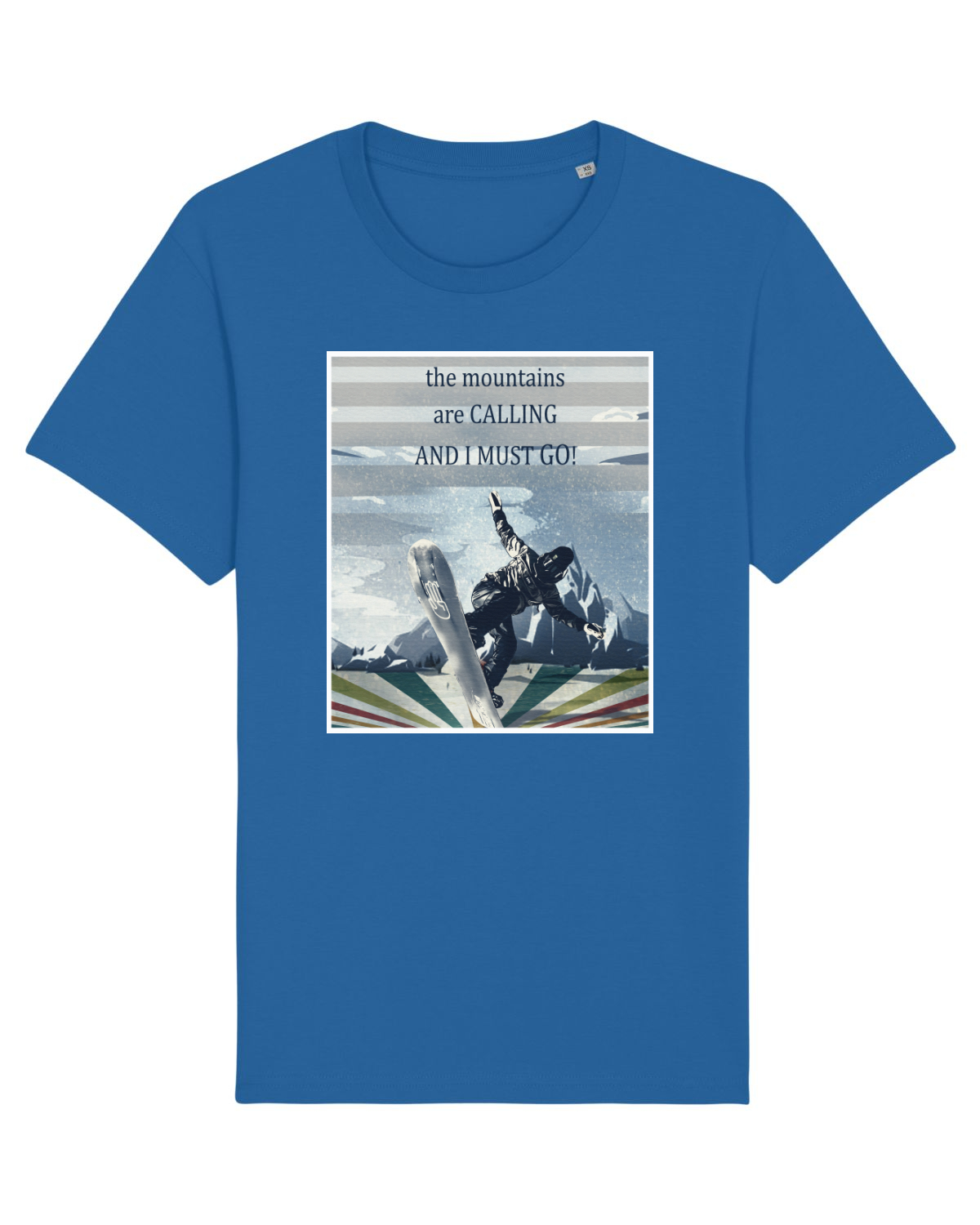 Tricou mânecă scurtă Unisex Rocker Royal Blue