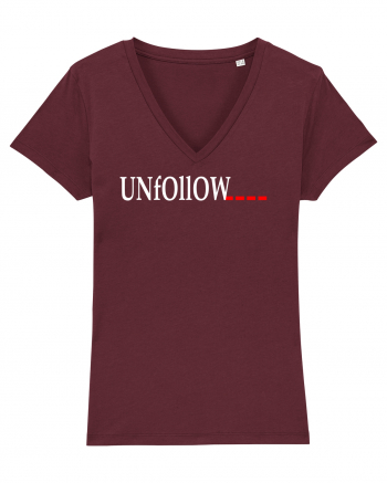 Unfollow... Burgundy