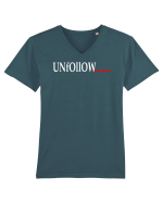 Unfollow... Tricou mânecă scurtă guler V Bărbat Presenter