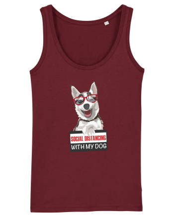 Social Distance Husky Burgundy