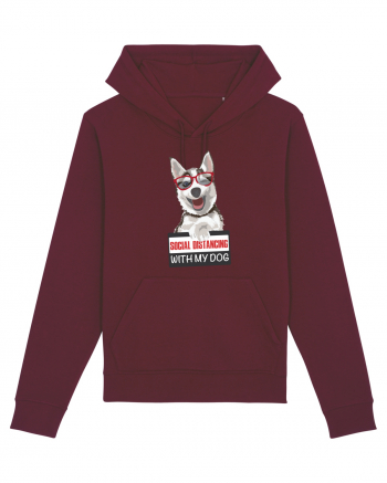 Social Distance Husky Burgundy
