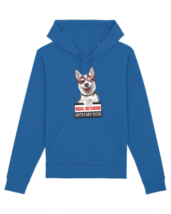 Social Distance Husky Royal Blue