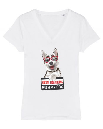 Social Distance Husky White