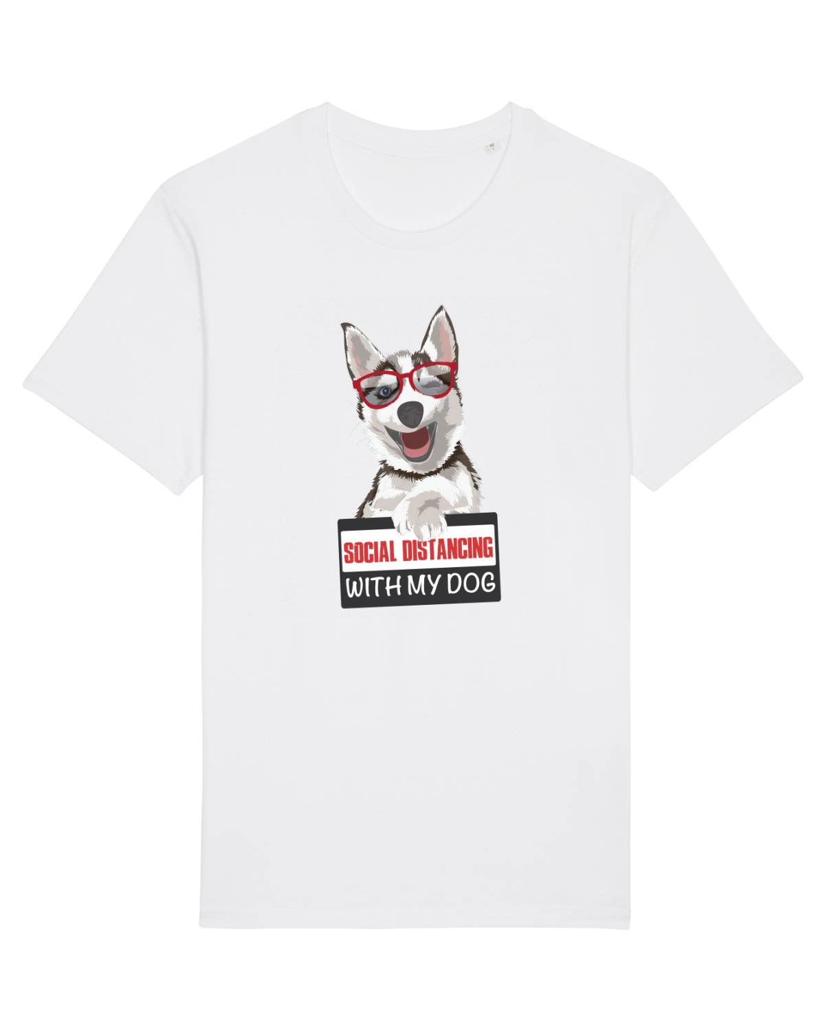 Tricou mânecă scurtă Unisex Rocker White