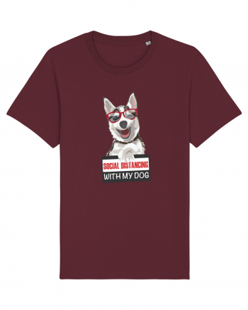 Social Distance Husky Burgundy