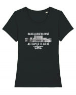 Daca alegi clovni asteapta-te sa ai CIRC Tricou mânecă scurtă guler larg fitted Damă Expresser