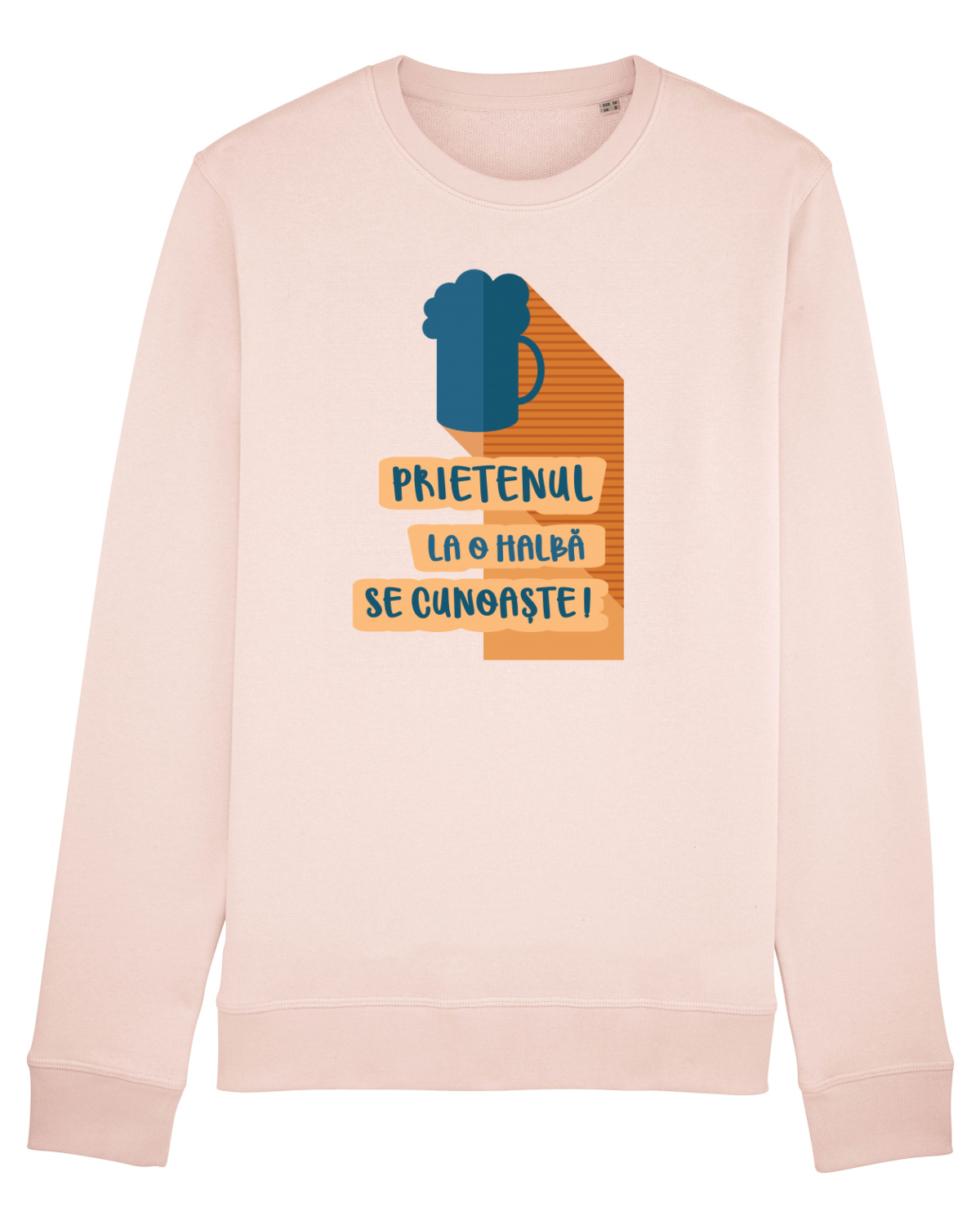 Bluză mânecă lungă Unisex Rise Candy Pink