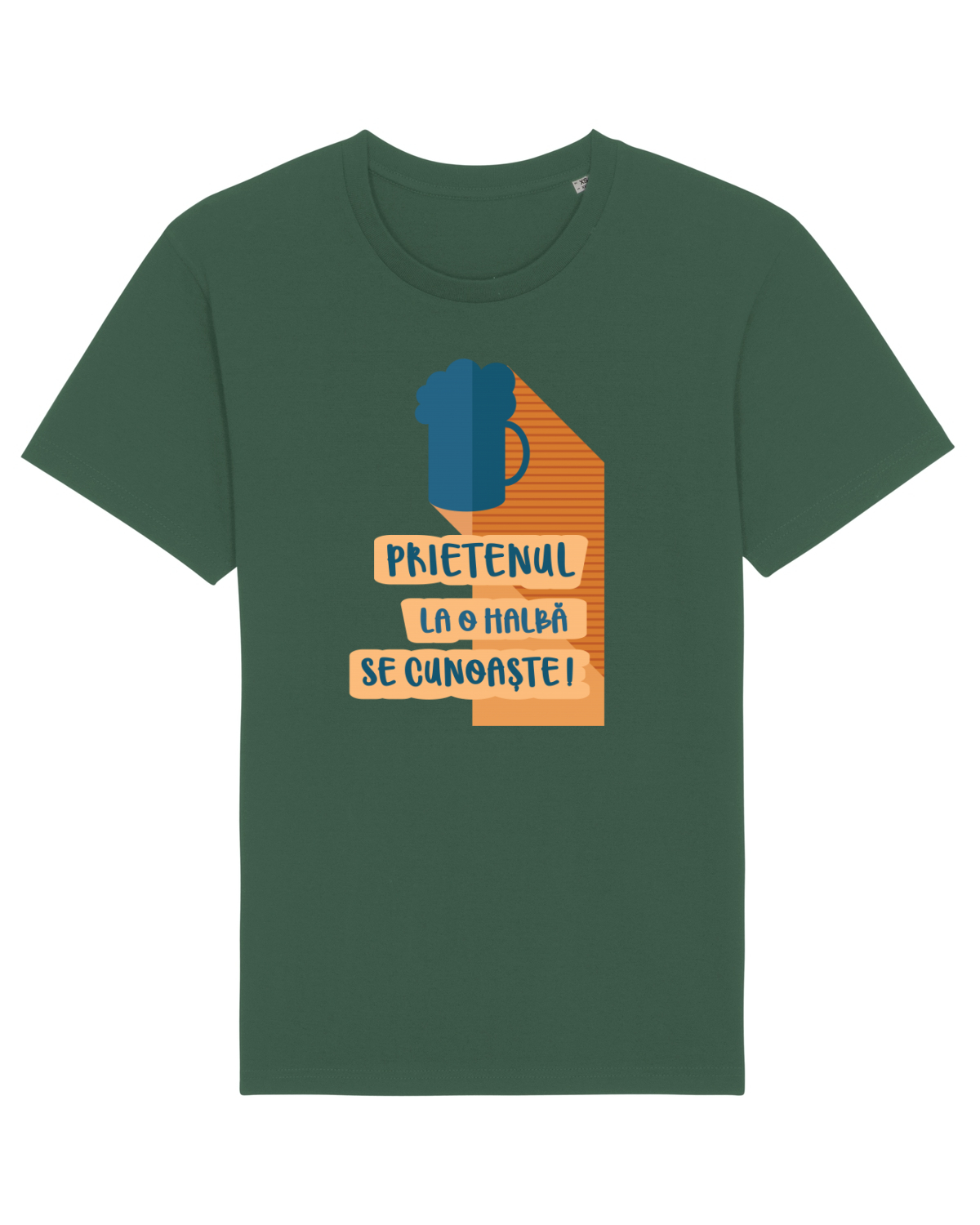 Tricou mânecă scurtă Unisex Rocker Bottle Green